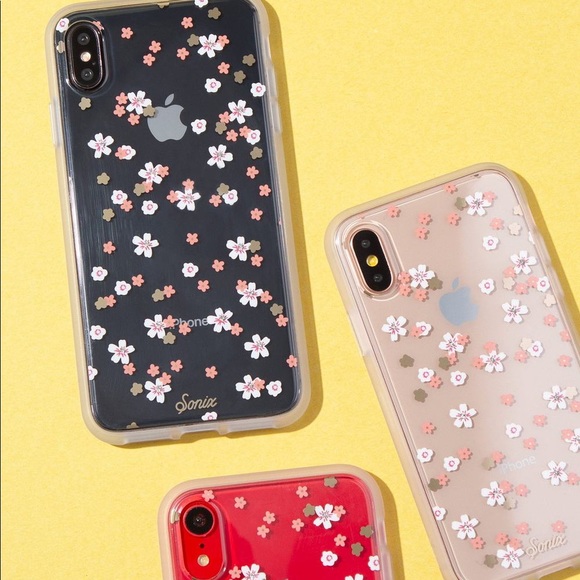 NWT Sonix iPhone Case Floral Pink & White Rhinestone - X/XS - Picture 4 of 6